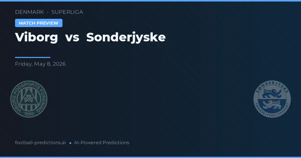 Viborg FF vs Sønderjyske — prognóstico e prévia do jogo