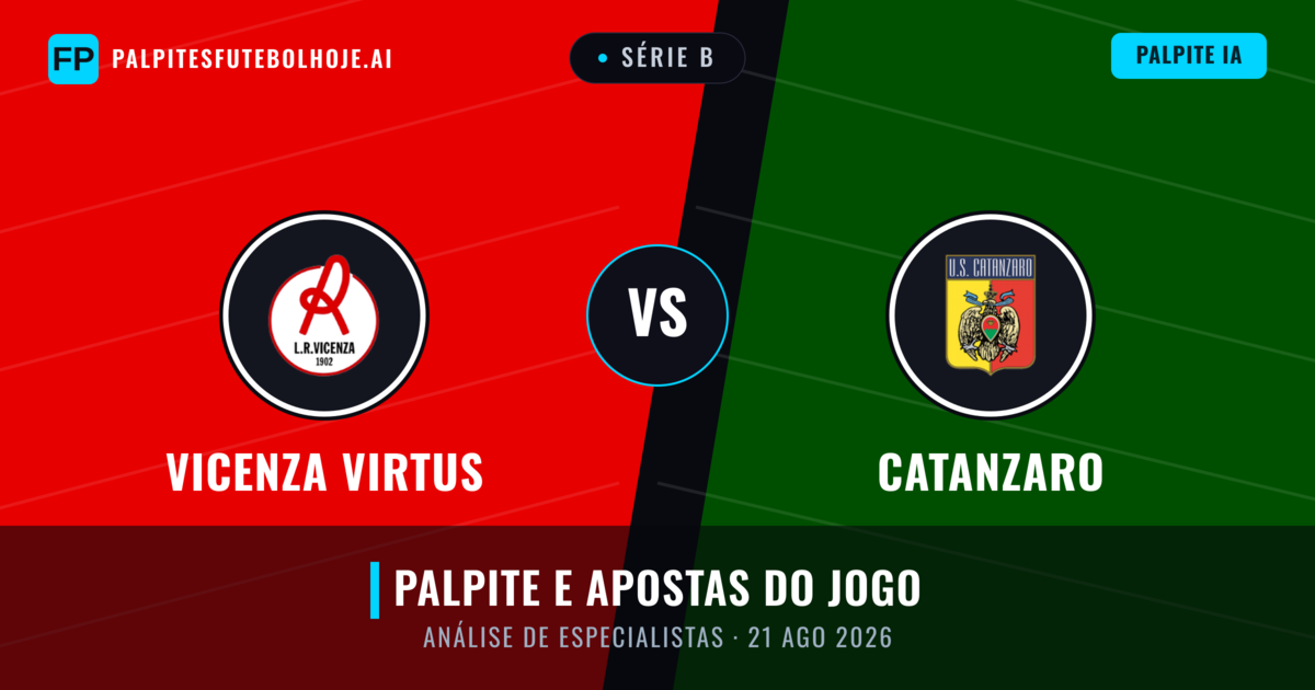 Vicenza Virtus vs Catanzaro — prognóstico e prévia do jogo