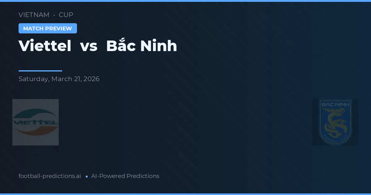 Viettel vs Bắc Ninh — prognóstico e prévia do jogo