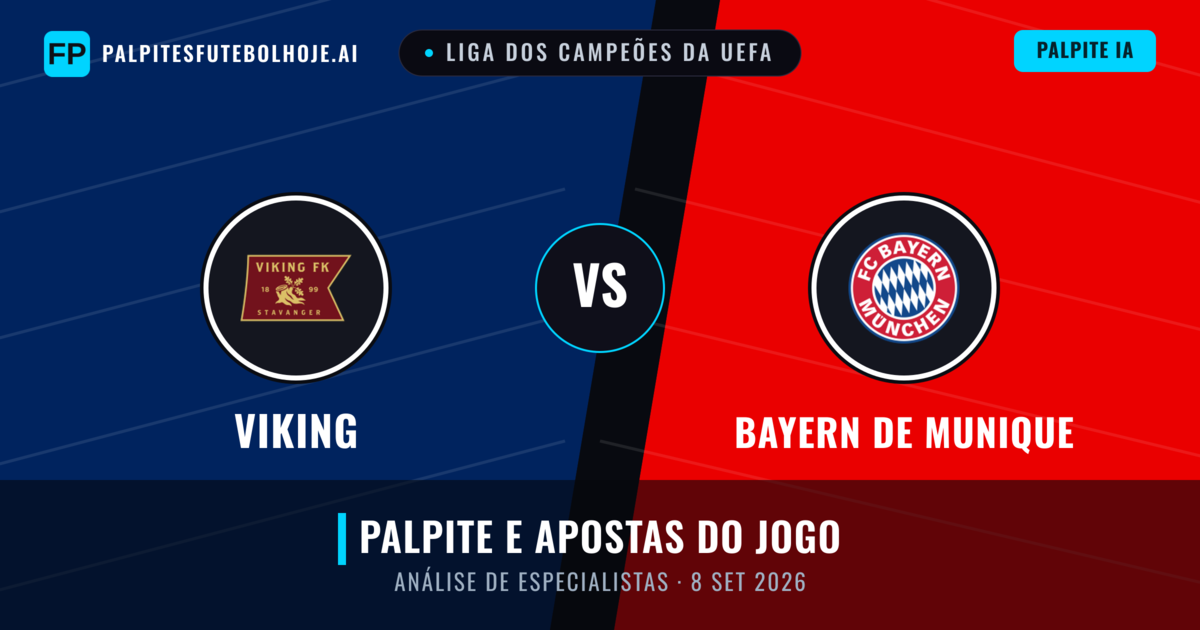 Viking vs Bayern de Munique — prognóstico e prévia do jogo