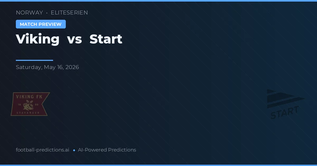Viking vs Start — prognóstico e prévia do jogo