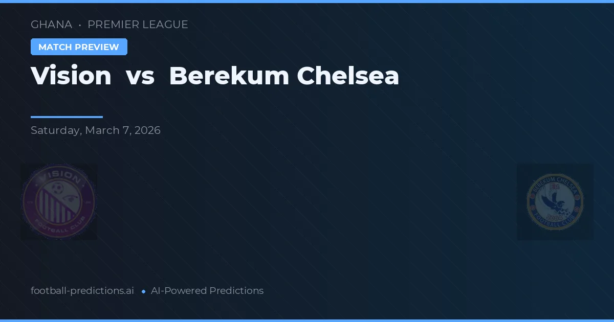 Visão vs Berekum Chelsea — prognóstico e prévia do jogo