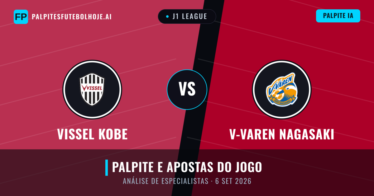 Vissel Kobe vs V-varen Nagasaki — prognóstico e prévia do jogo