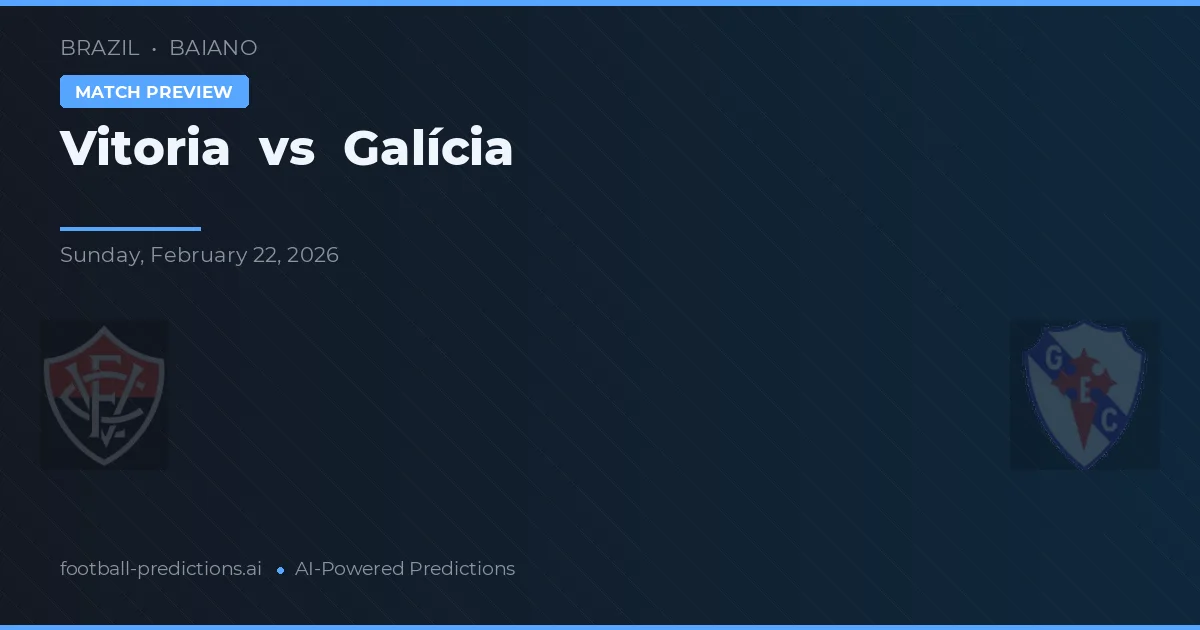 Vitória vs Galícia — prognóstico e prévia do jogo