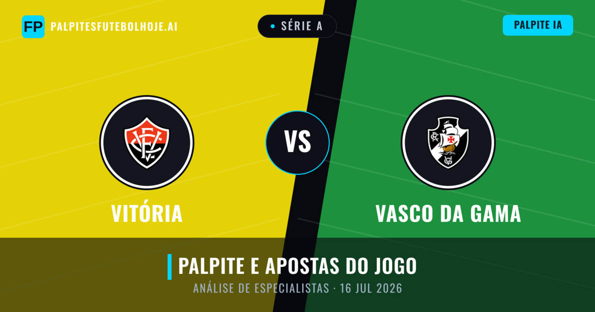 Vitória vs Vasco da Gama — prognóstico e prévia do jogo