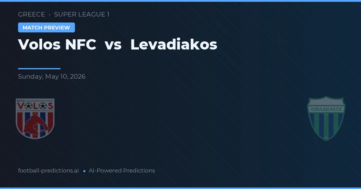 Volos NFC vs Levadiakos — prognóstico e prévia do jogo