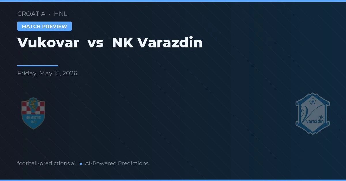 Vukovar vs NK Varaždin — prognóstico e prévia do jogo