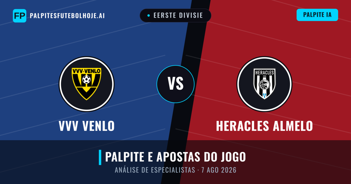 VVV Venlo vs Heracles Almelo — prognóstico e prévia do jogo