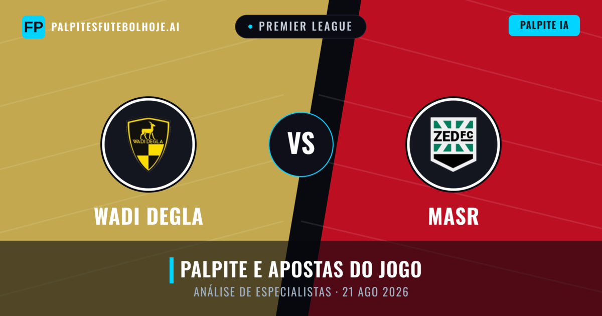 Wadi Degla vs Masr — prognóstico e prévia do jogo