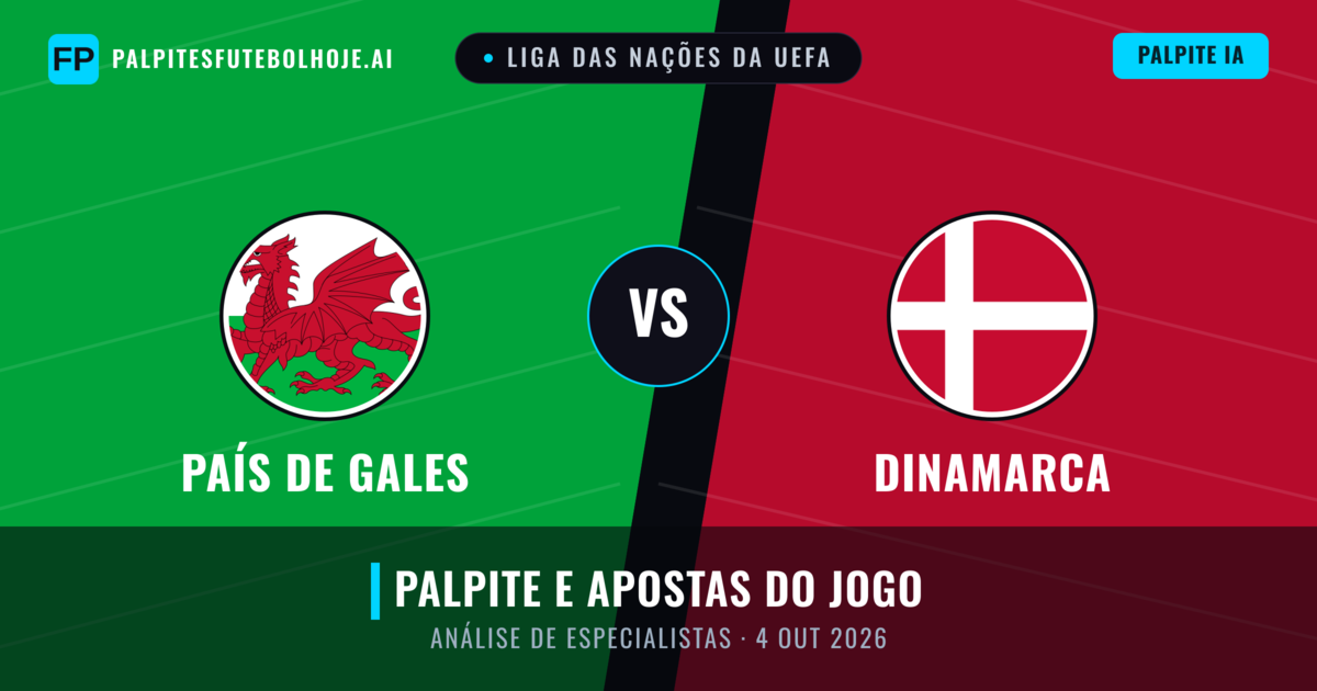 País de Gales vs Dinamarca — prognóstico e prévia do jogo