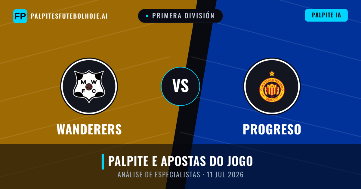 Wanderers vs Progreso — prognóstico e prévia do jogo