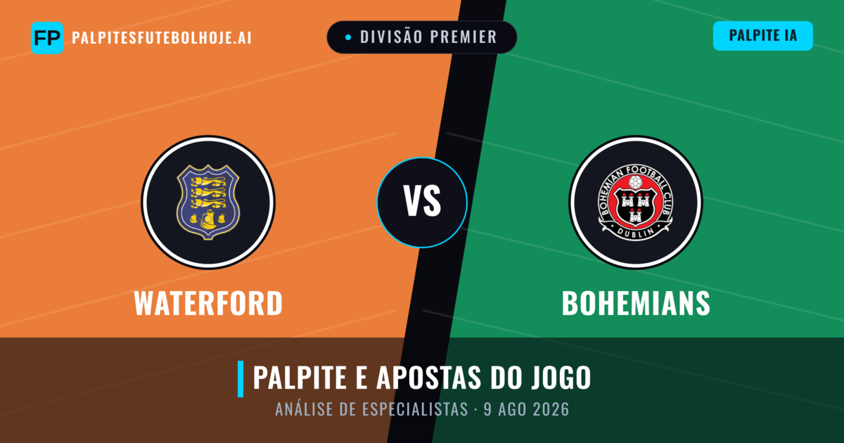 Waterford vs Bohemians — prognóstico e prévia do jogo