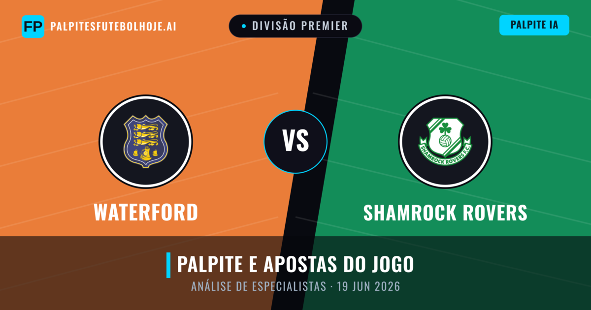 Waterford vs Shamrock Rovers — prognóstico e prévia do jogo