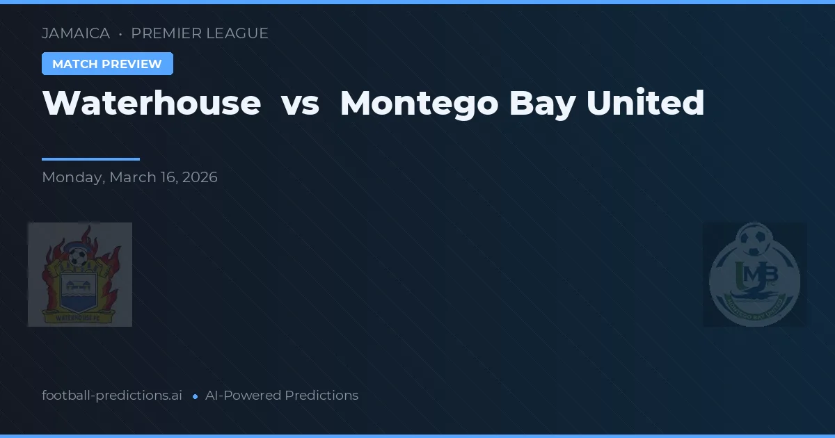 Waterhouse vs Montego Bay United — prognóstico e prévia do jogo