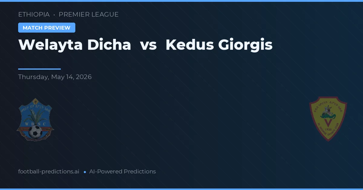 Welayta Dicha vs Kedus Giorgis — prognóstico e prévia do jogo