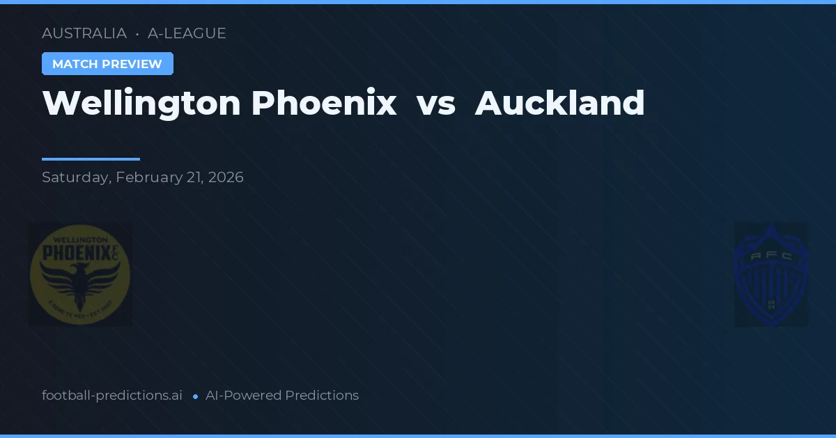Wellington Phoenix vs Auckland — prognóstico e prévia do jogo