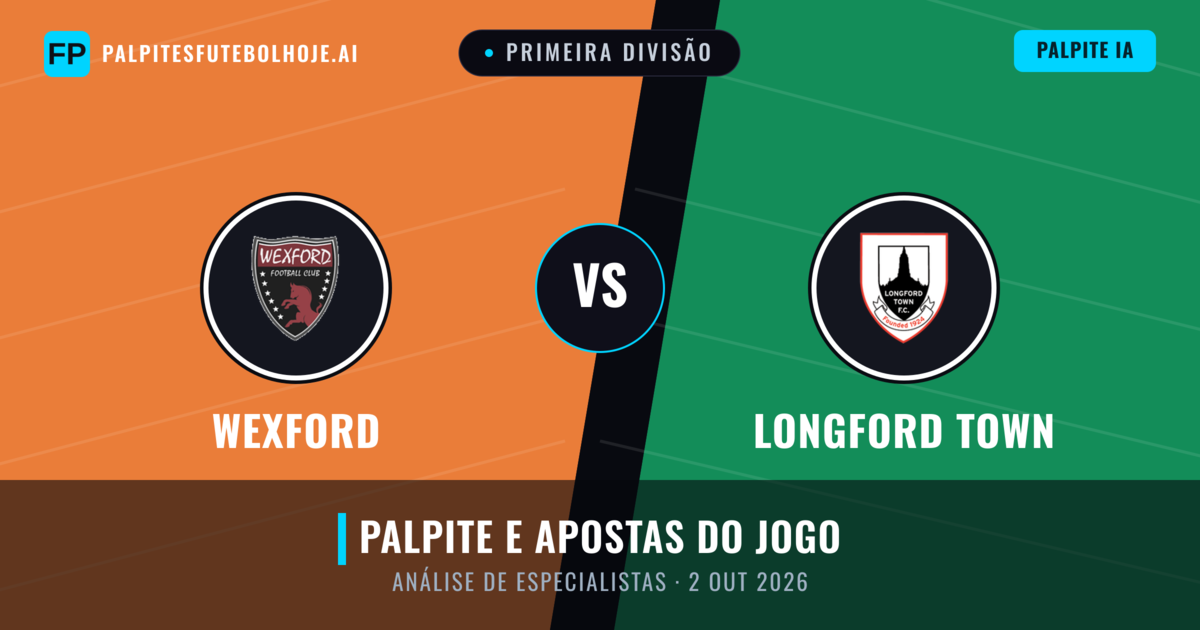 Wexford vs Longford Town — prognóstico e prévia do jogo