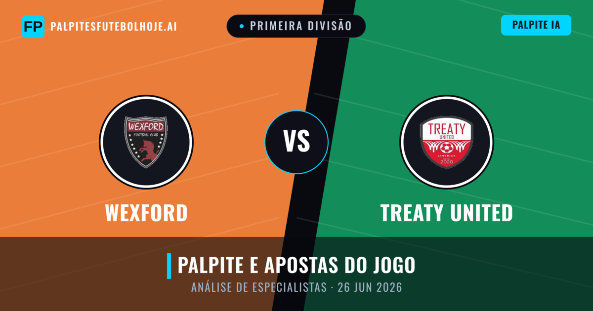 Wexford vs Treaty United — prognóstico e prévia do jogo