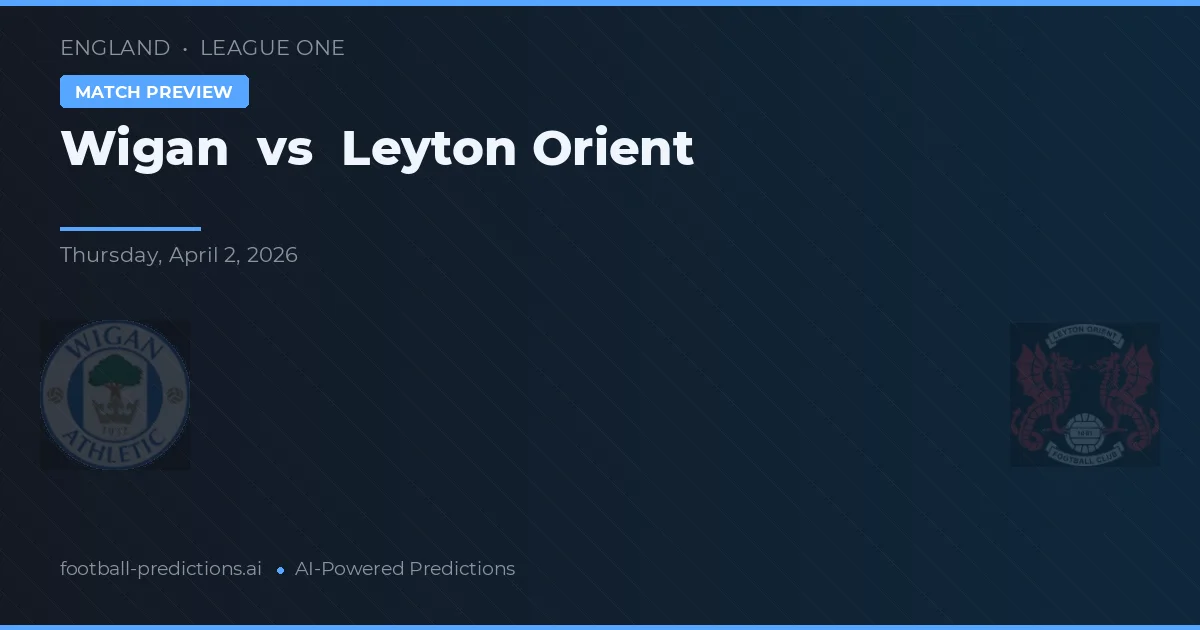 Wigan vs Leyton Orient — prognóstico e prévia do jogo