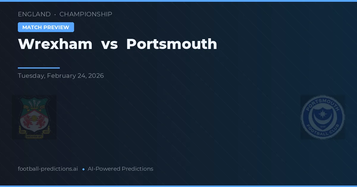 Wrexham vs Portsmouth — prognóstico e prévia do jogo