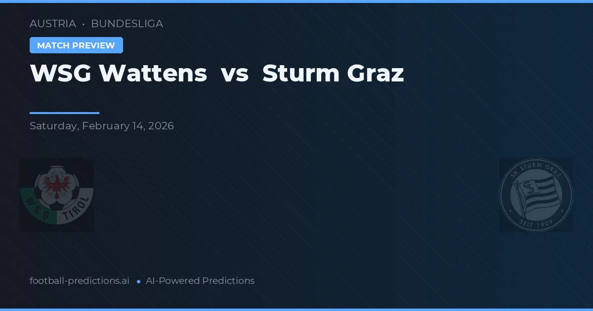 Wattens vs Sturm Graz — prognóstico e prévia do jogo