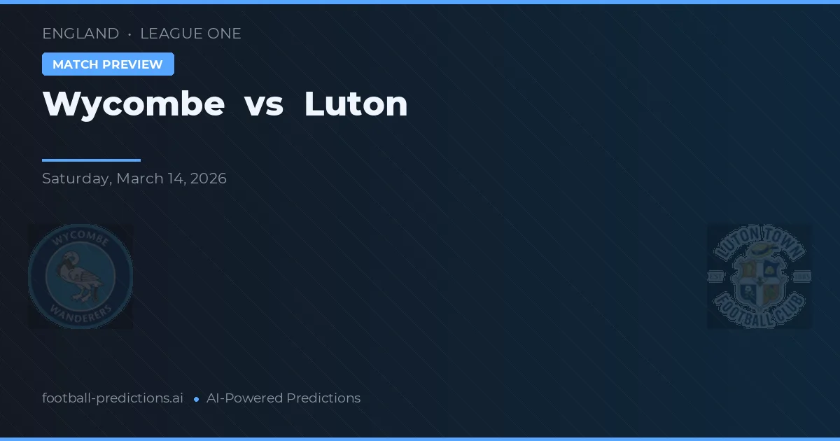 Wycombe vs Luton — prognóstico e prévia do jogo