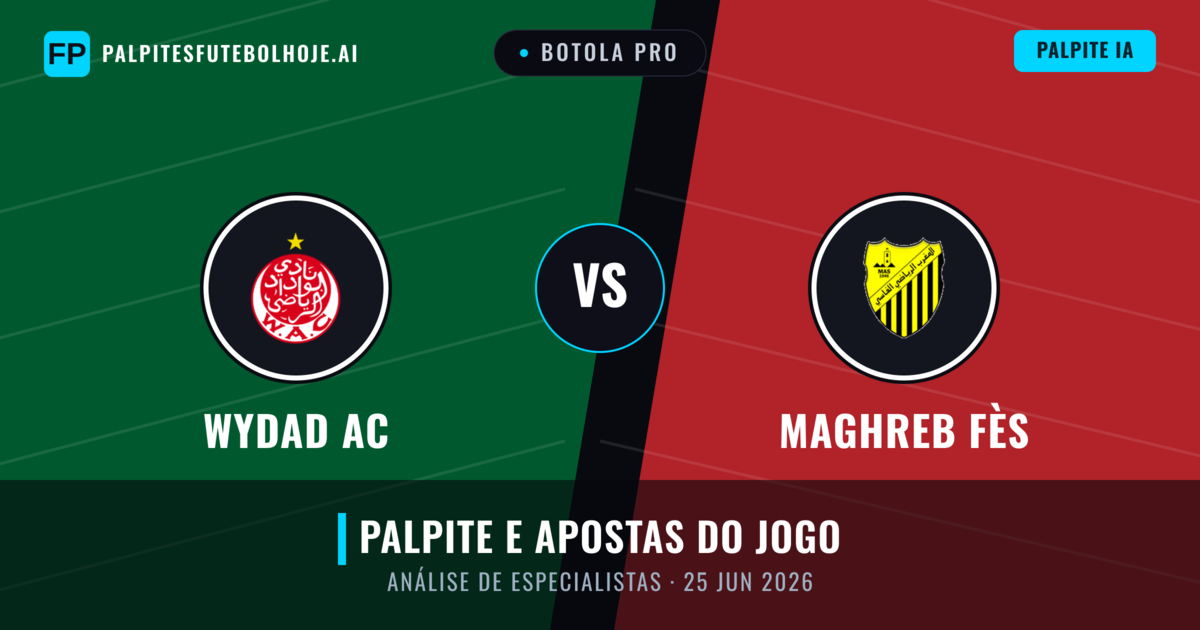 Wydad AC vs Maghreb Fès — prognóstico e prévia do jogo