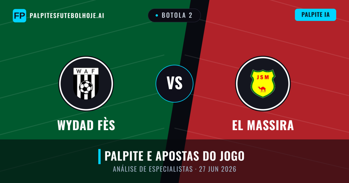 Wydad Fès vs El Massira — prognóstico e prévia do jogo