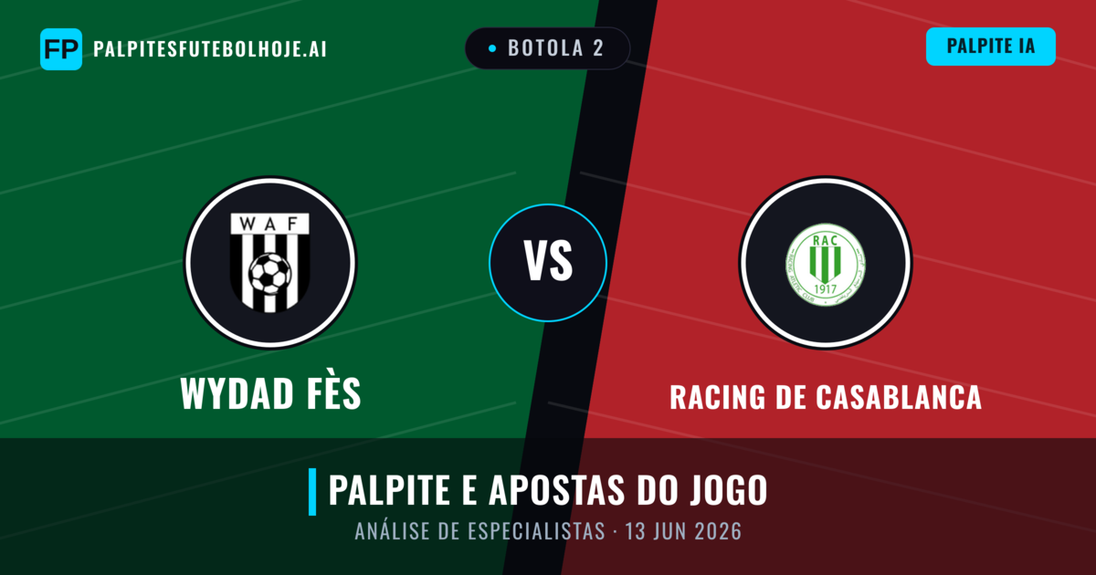 Wydad Fès vs Racing de Casablanca — prognóstico e prévia do jogo