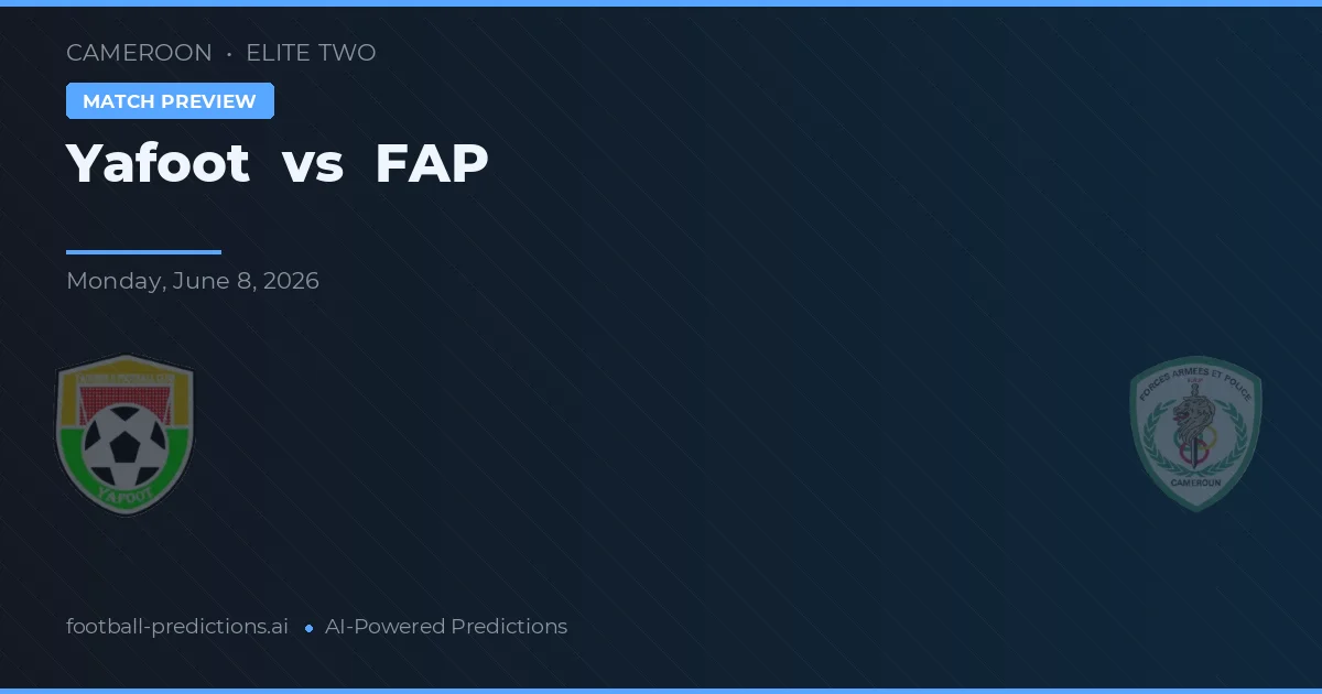 FAP vs Yafoot — prognóstico e prévia do jogo