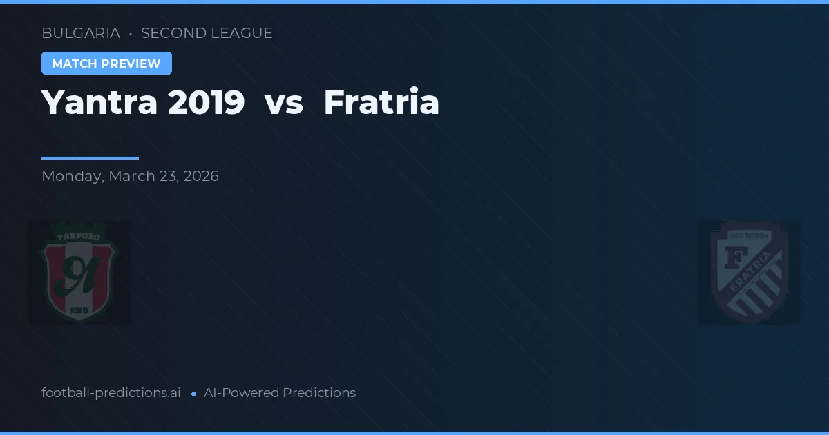 Yantra 2019 vs Fratria — prognóstico e prévia do jogo