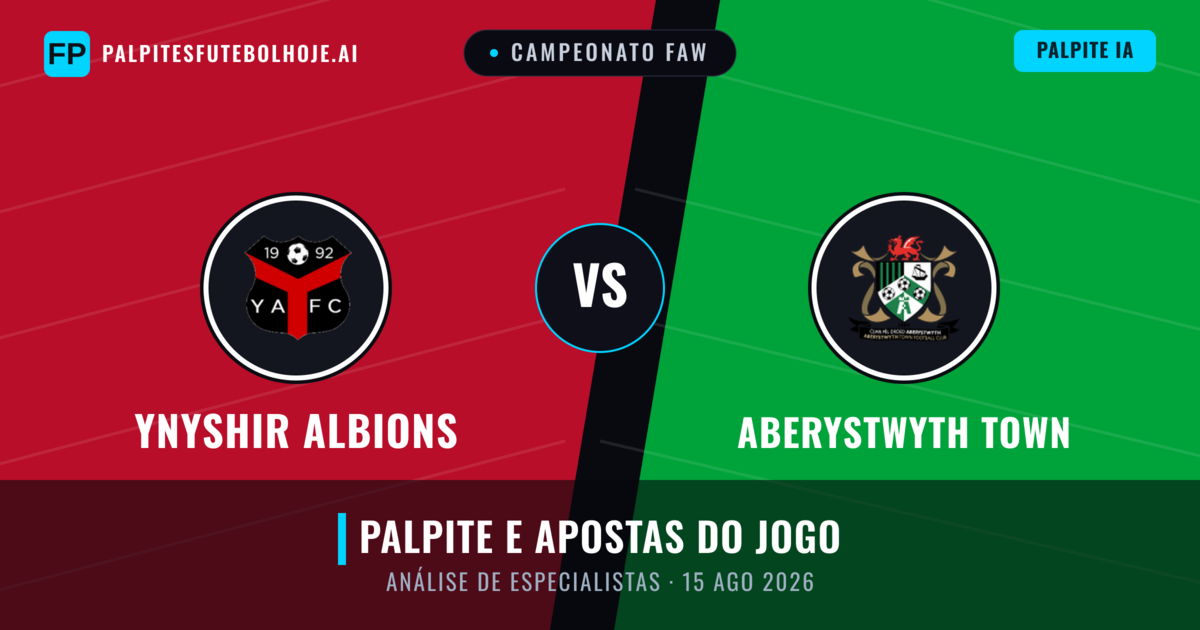Ynyshir Albions vs Aberystwyth Town — prognóstico e prévia do jogo