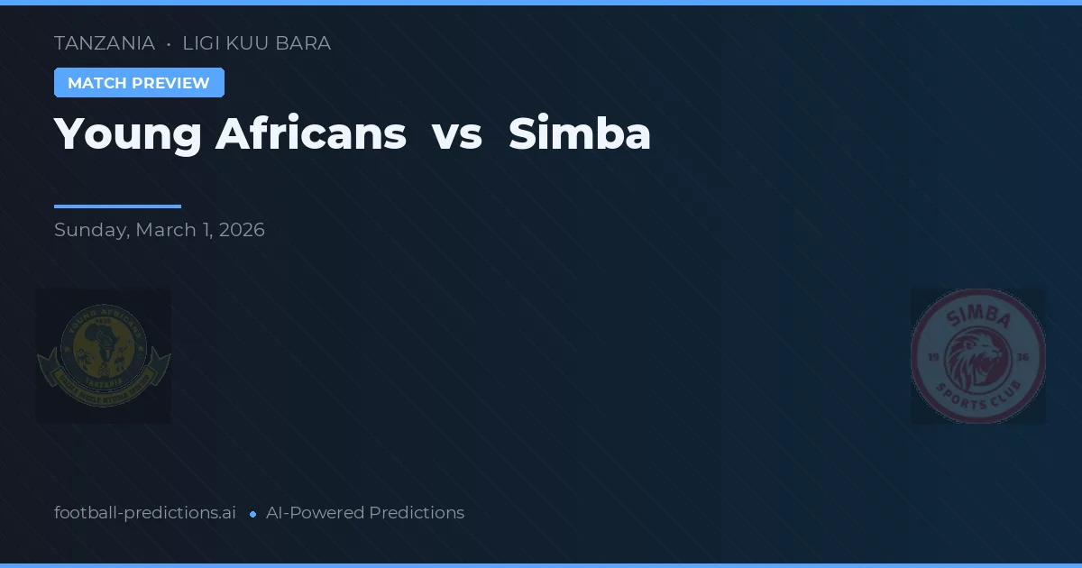 Young Africans vs Simba — prognóstico e prévia do jogo