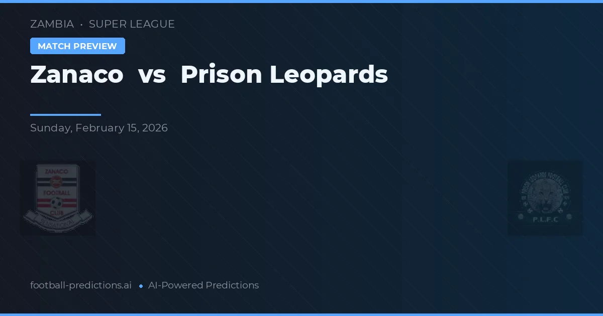 Zanaco vs Leões da Prisão — prognóstico e prévia do jogo