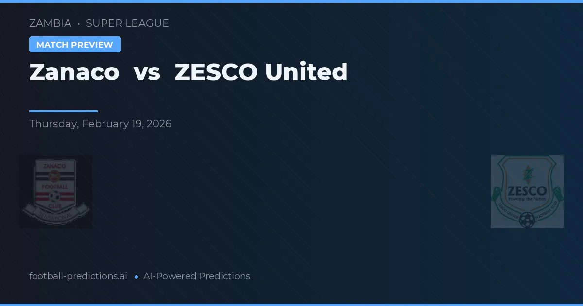 Zanaco vs ZESCO United — prognóstico e prévia do jogo
