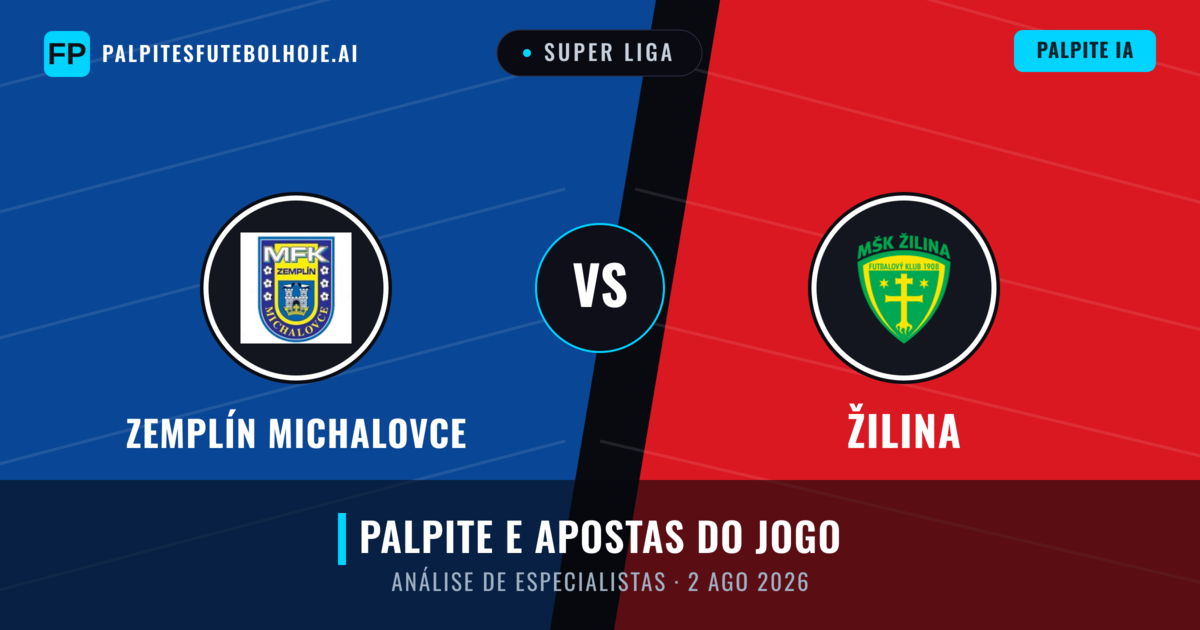Zemplín Michalovce vs Žilina — prognóstico e prévia do jogo