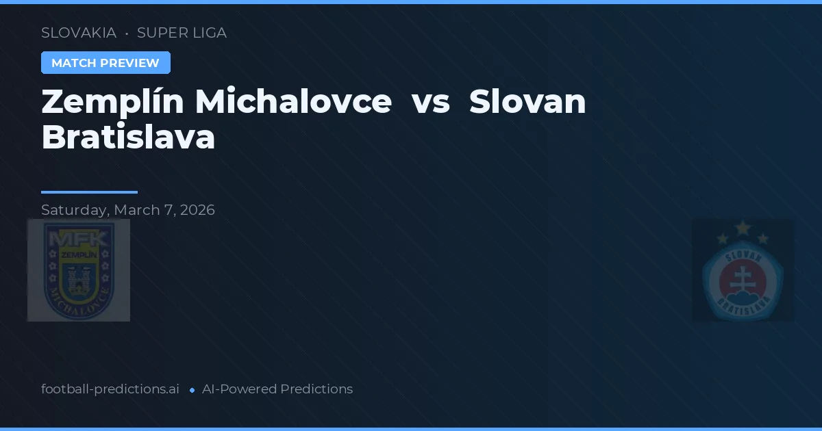Zemplín Michalovce vs Slovan Bratislava — prognóstico e prévia do jogo