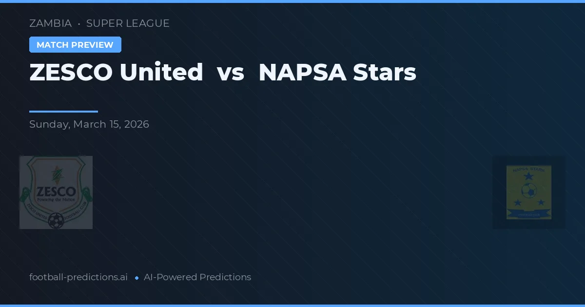 ZESCO United vs Estrelas NAPSA preview