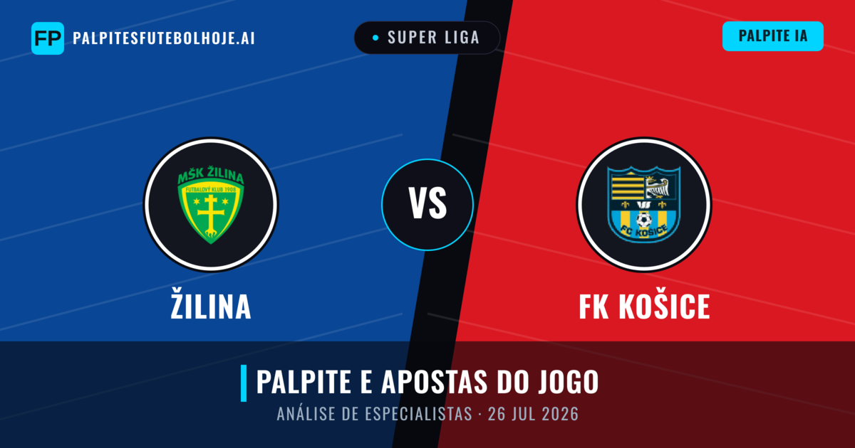 Žilina vs FK Košice — prognóstico e prévia do jogo