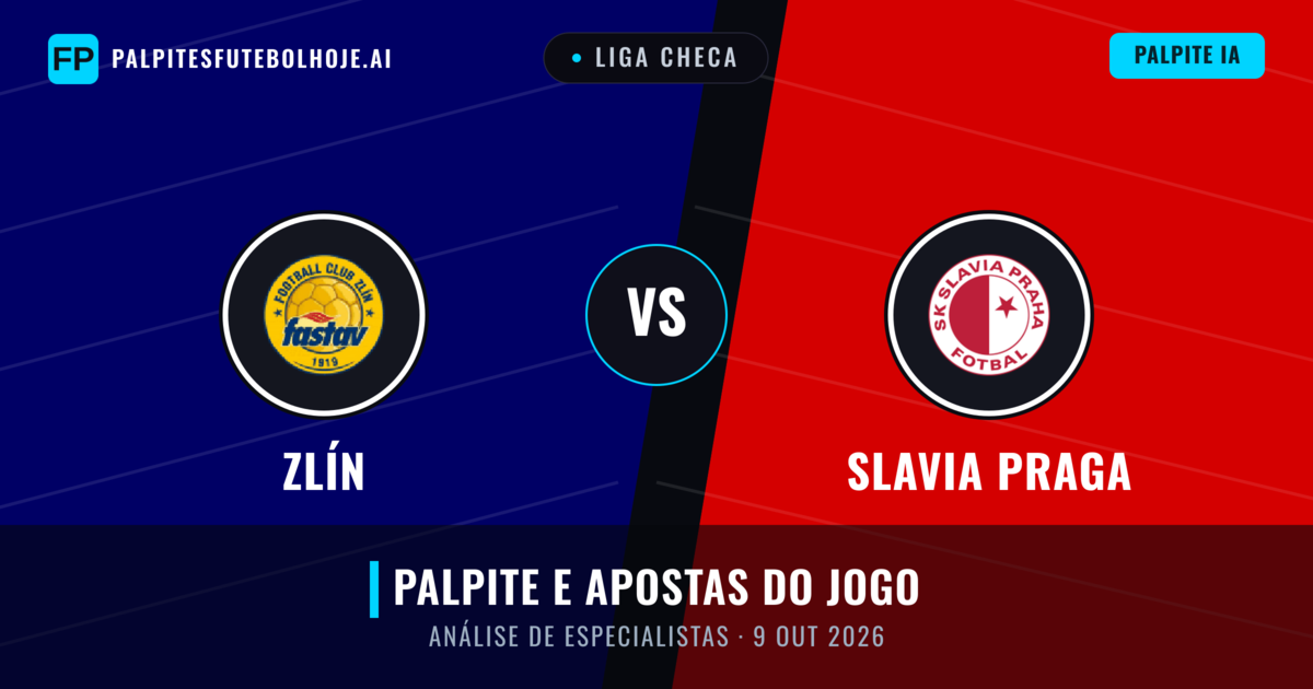 Zlín vs Slavia Praga — prognóstico e prévia do jogo