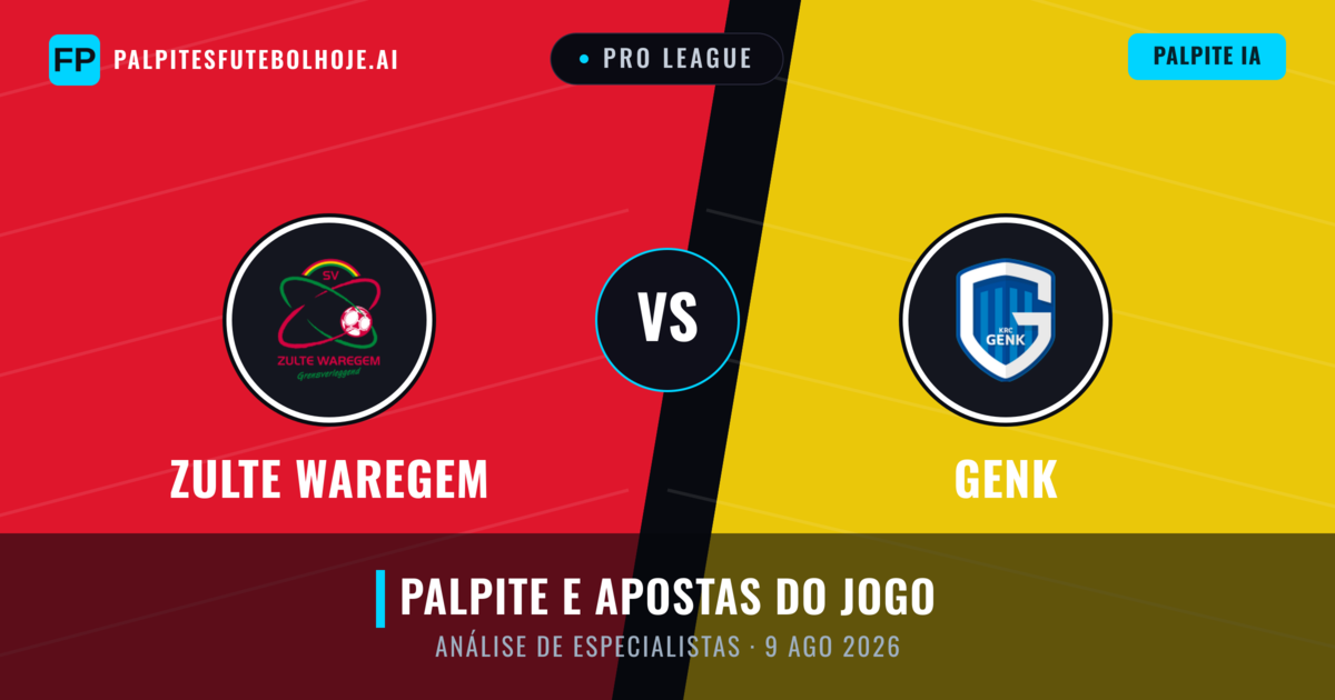 Zulte Waregem vs Genk — prognóstico e prévia do jogo