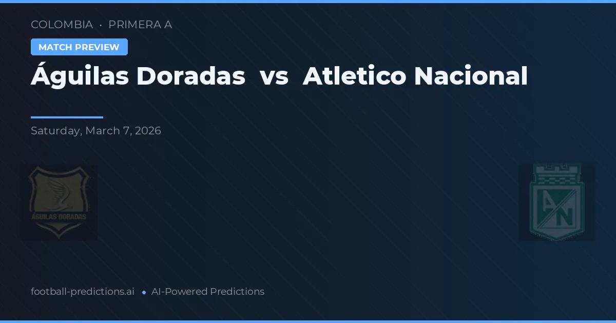 Águilas Doradas vs Atlético Nacional — prognóstico e prévia do jogo