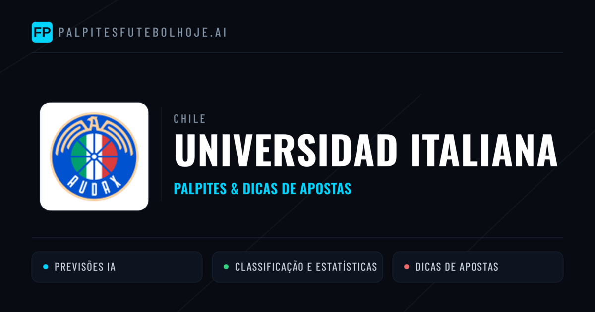Universidad Italiana Palpites & Estatísticas