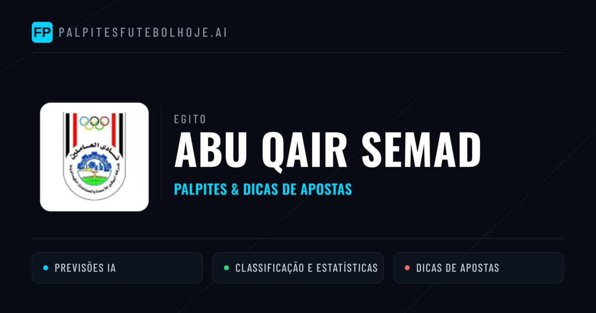 Abu Qair Semad Palpites & Estatísticas