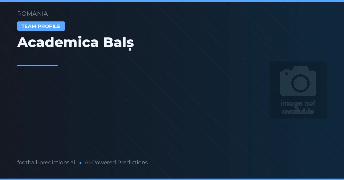 Academica Balș Palpites & Estatísticas