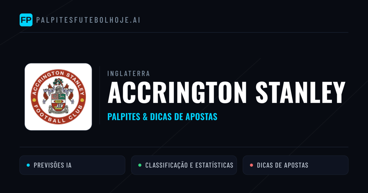 Accrington Stanley Palpites & Estatísticas
