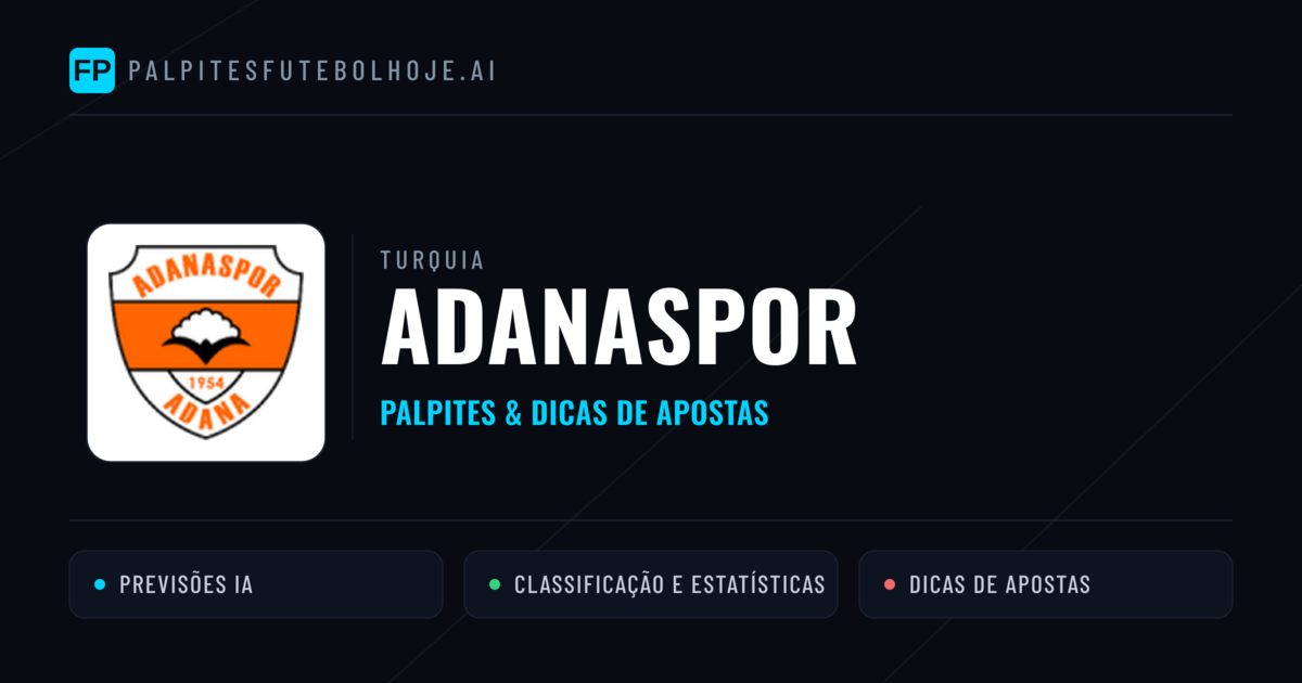 Adanaspor Palpites & Estatísticas