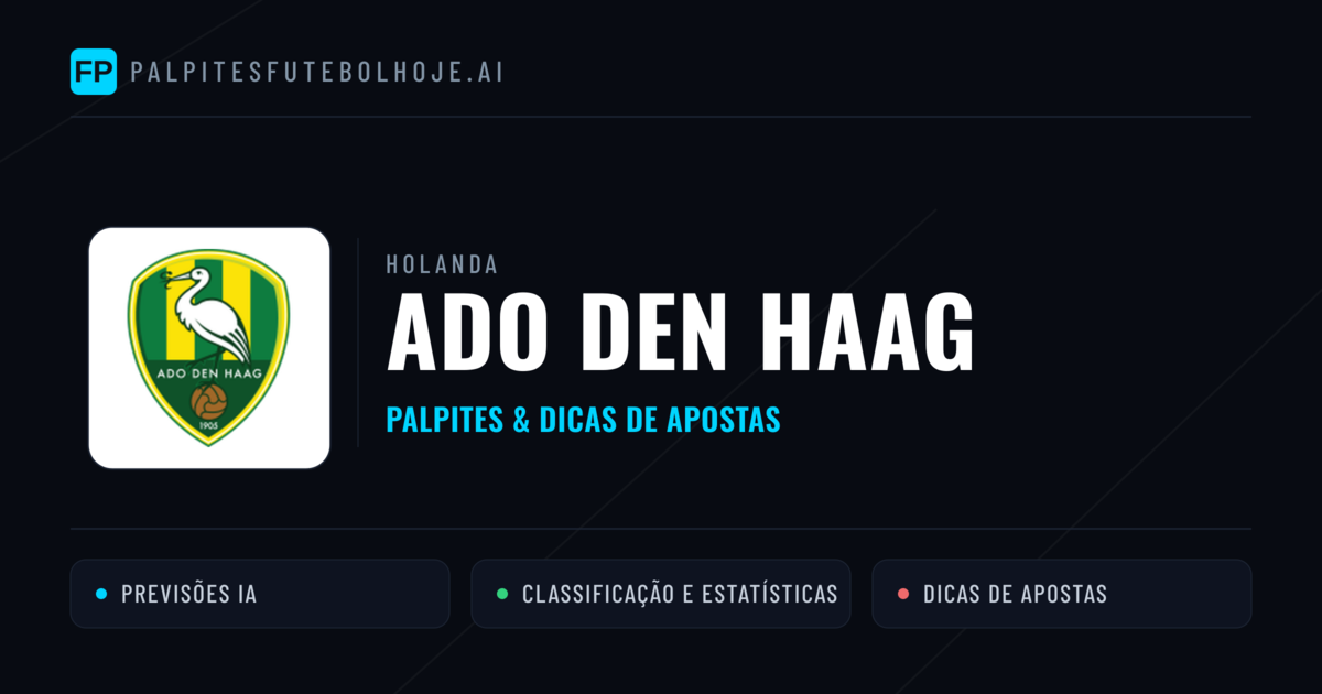 ADO Den Haag Palpites & Estatísticas