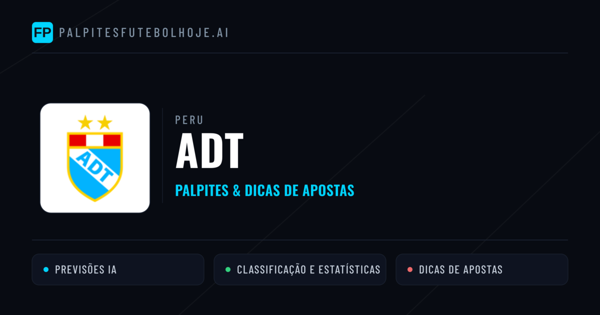 ADT Palpites & Estatísticas