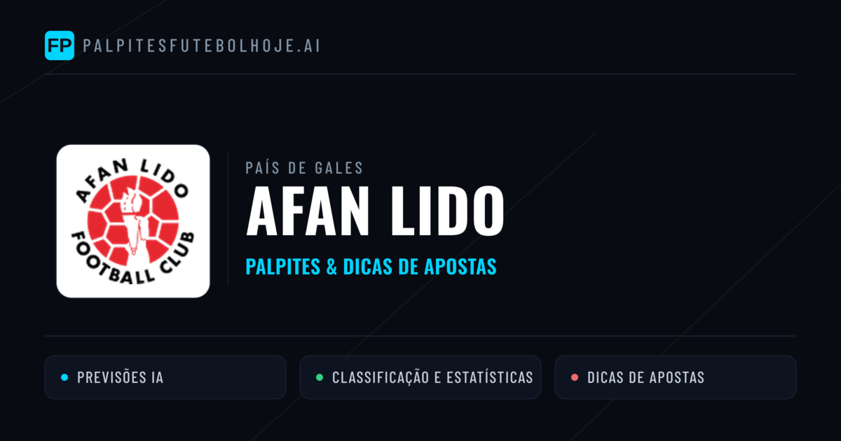 Afan Lido Palpites & Estatísticas